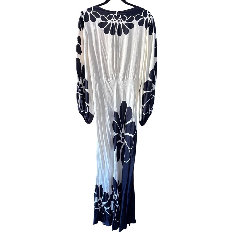 Farm Rio Palermo Floral Cut Out Maxi Dress Tropical Print XXS New With Tags - Picture 15 of 16